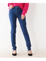 【洗える】カラースキニーパンツ/ブルー(092)