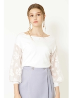 ダリヤ刺繍プルオーバー◆/MINT(130)