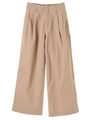 ・ツイルチノパンツ/ベージュ