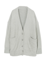 オーバーシルエットカーディガン/ライトグレー