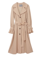 【コート】シングルロングトレンチコート/ベージュ