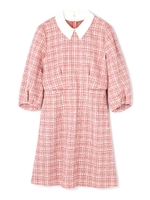 スプリング　ツイード　ワンピース/グレー(020)