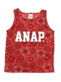 【ANAP KIDS】ペイズリー柄ノースリTOPS(別売りSET-UP)/レッド(025)