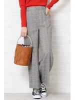 ライトグレンチェックパンツ/イエロー1(061)