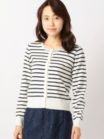 装飾ニットカーディガン/青系