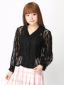 WEGO/レース開襟シャツ
