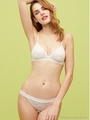 SHEER LACY ブラレットブラTバックセット/WHITE