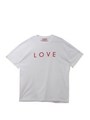 [H.L.EDITION]LOVE logo T-shirt/white