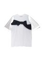tullesleeve ribbon one-piece/white*black