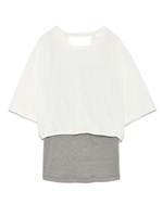 【emmi yoga】Tシャツ&カップインキャミセット/WHT