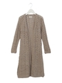 アローコットンロングカーディガン/ベージュ
