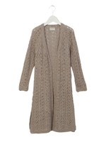 アローコットンロングカーディガン/ベージュ