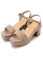 ストラップチャンキーサンダル/ベージュ(052)