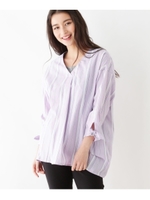 タンク付きシワになりにくいブラウスセット/ロイヤルパープル(382)