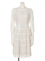 デザインレースワンピース/YLW