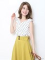 ハートカットブラウス(追加生産：ドット)/ドット