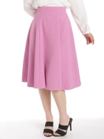 ハイウエストフレアスカート/ピンク