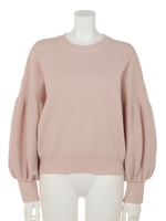 バルーンスリーブ7分袖ニットPO/L/PNK