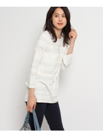 ボーダードロストニット/ホワイト(002)