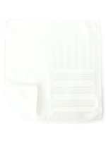 リバーシブルストライプチーフ[ メンズ チーフ ]/ホワイト(301)