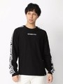 WEGO/ロゴテープラグランロングTシャツ