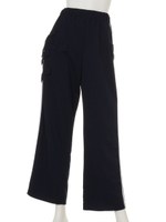 RIBBON JERSEY PANTS/NAVY