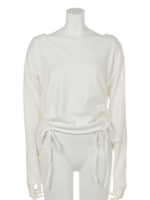 サイドドロストV/N TOP/WHT