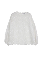 フラワーレースブラウス/オフホワイト