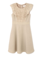 レースパネルドレス/ベージュ(040)