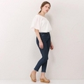 【53%OFF】【LIEN】裾カットオフデニムスキニーパンツ