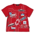 トミカコラボ折り返しギンガム道路Tシャツ