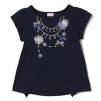 【30%OFF】トロンプルイユチュールネックレスTシャツ