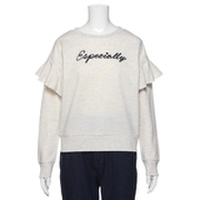 フリルつきロゴトレーナー