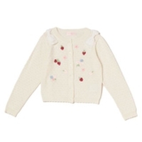 リボン刺しゅうカーディガン