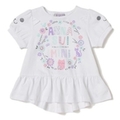 ロゴ入りネコ袖Tシャツ