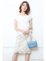 グラデレースタイトスカート/ベージュ