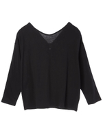 ・バックリボンプルオーバー/ブラック