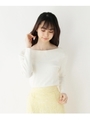 【WEB・名古屋高島屋店限定】バッククロス ニット/ホワイト系(002)