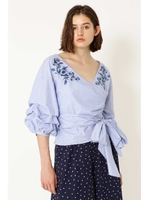 ブルーニカシュクールシャツ◆/BLUE(110)