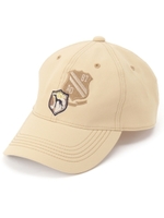 ラウンディッシュエンブレムキャップ/ベージュ(052)