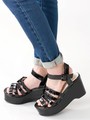 WEGO/リボン厚底サンダル