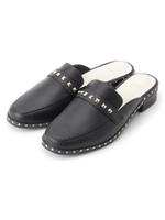 スタッズミュール/ブラック(019)