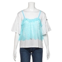 レースキャミソール×フレア袖Tシャツセット