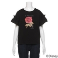 【30%OFF】ミッキーマウス プリント ギャザースリーブTシャツ