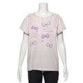 肩フリルリボンスケッチTシャツ