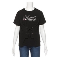 コルセット風ロゴTシャツ