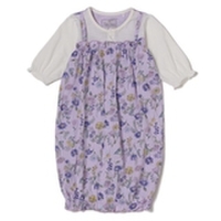 花柄カバーオール