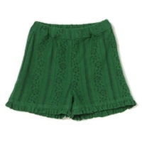 裾フリルつきレースショートパンツ