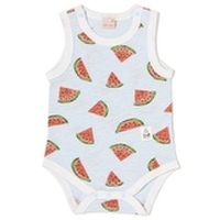 フルーツ柄タンクトップ型ロンパース