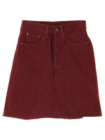 後染めデニムミドルスカート